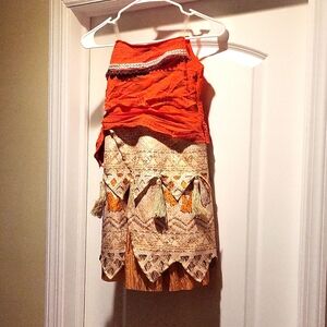 Girls small Moana dress costume Halloween